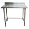 Bk Resources Stainless Steel Work Table W/Open Base, Plastic Feet 5 Riser 48"Wx24"D SVTR5OB-4824 - alternate 5